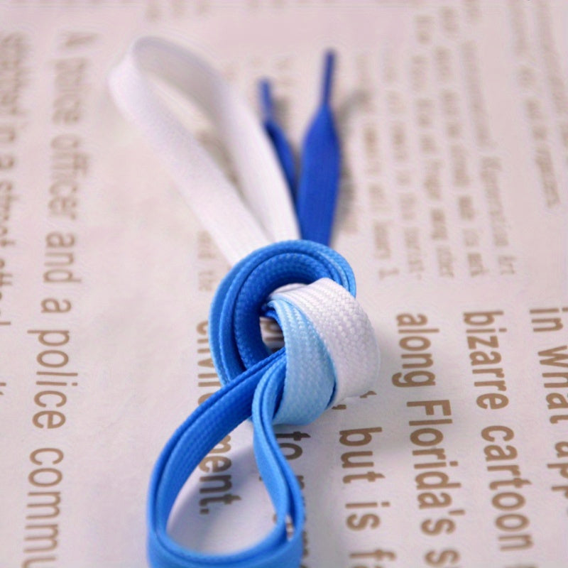Unisex Polyester Rainbow Shoelaces Athletic Casual Canvas Sneaker Laces