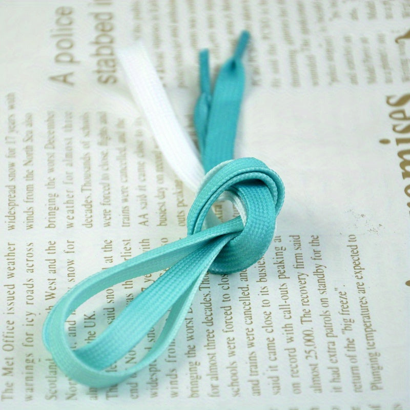 Unisex Polyester Rainbow Shoelaces Athletic Casual Canvas Sneaker Laces