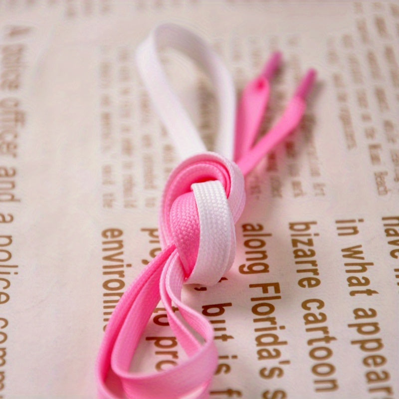 Unisex Polyester Rainbow Shoelaces Athletic Casual Canvas Sneaker Laces