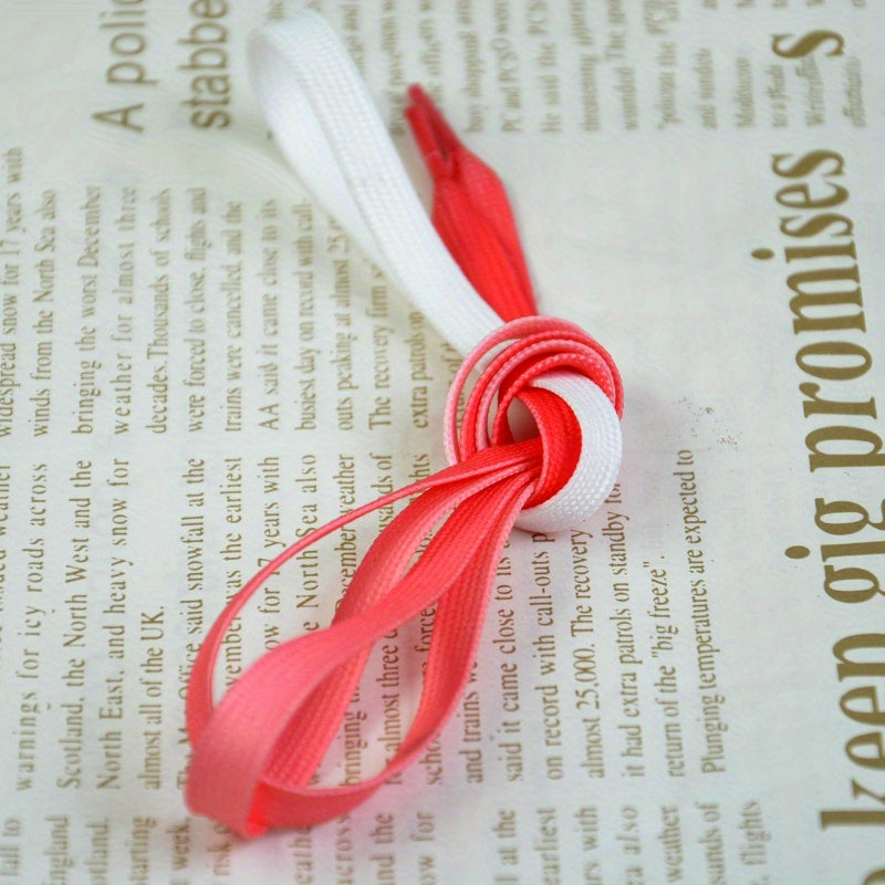 Unisex Polyester Rainbow Shoelaces Athletic Casual Canvas Sneaker Laces