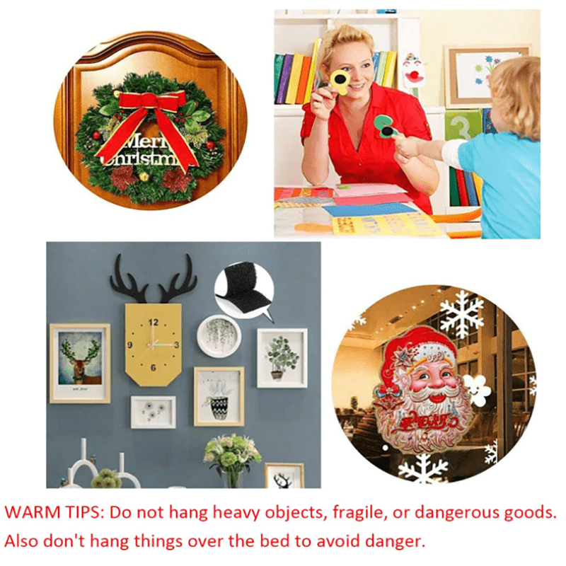 Set of 10 Pairs Rug Grippers Tape Non-Slip Washable Adhesive for Indoor Use