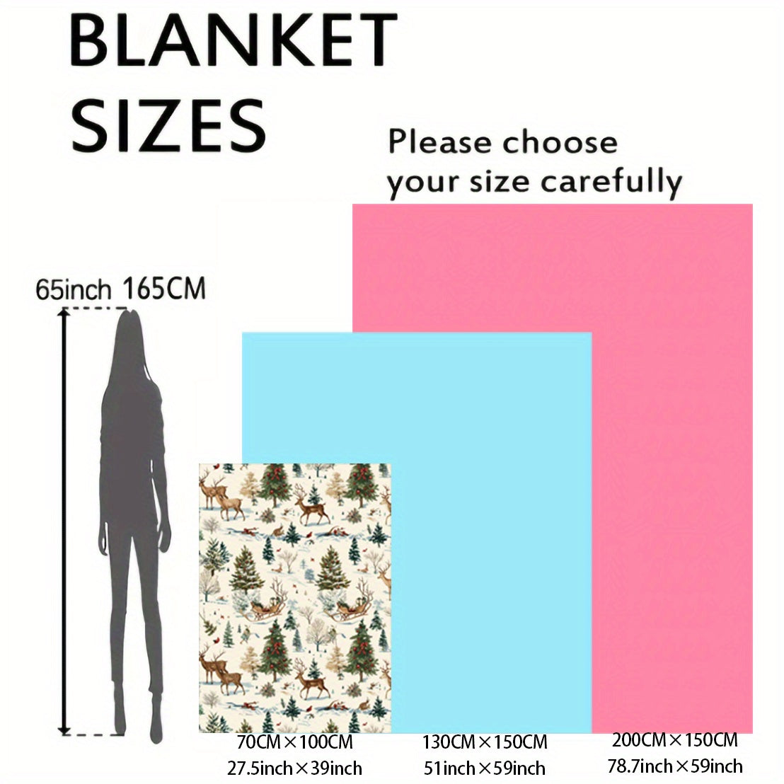 Manta de Navidad de franela, ligera y suave, para cama, sofá, camping y viajes
