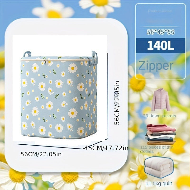 Bolsa de almacenamiento de poliéster impermeable de gran capacidad para mantas, ropa y juguetes 180L