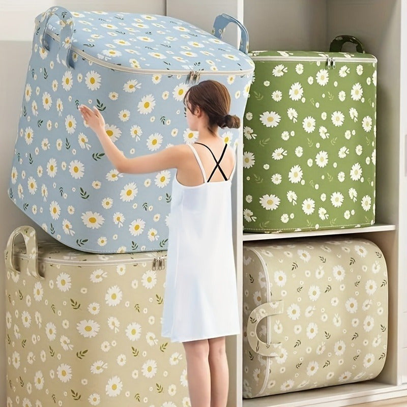 Bolsa de almacenamiento de poliéster impermeable de gran capacidad para mantas, ropa y juguetes 180L