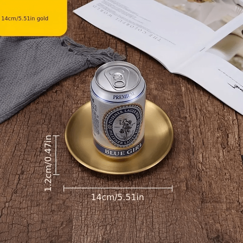 Stainless Steel Plates Set for Snacks Camping BBQ Steak Dishwasher Safe