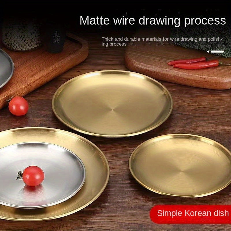 Juego de placas de acero inoxidable para aperitivos camping barbacoa carne a la parrilla apto para lavavajillas