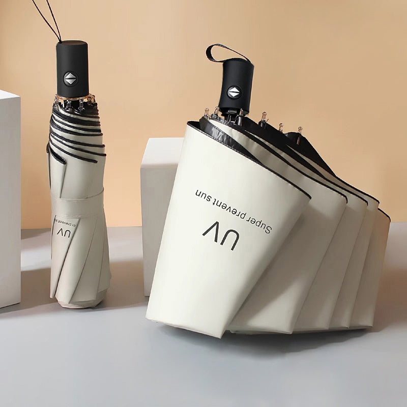 Automatic Folding Waterproof Umbrella with UV Protection for Outdoor and Daily Use