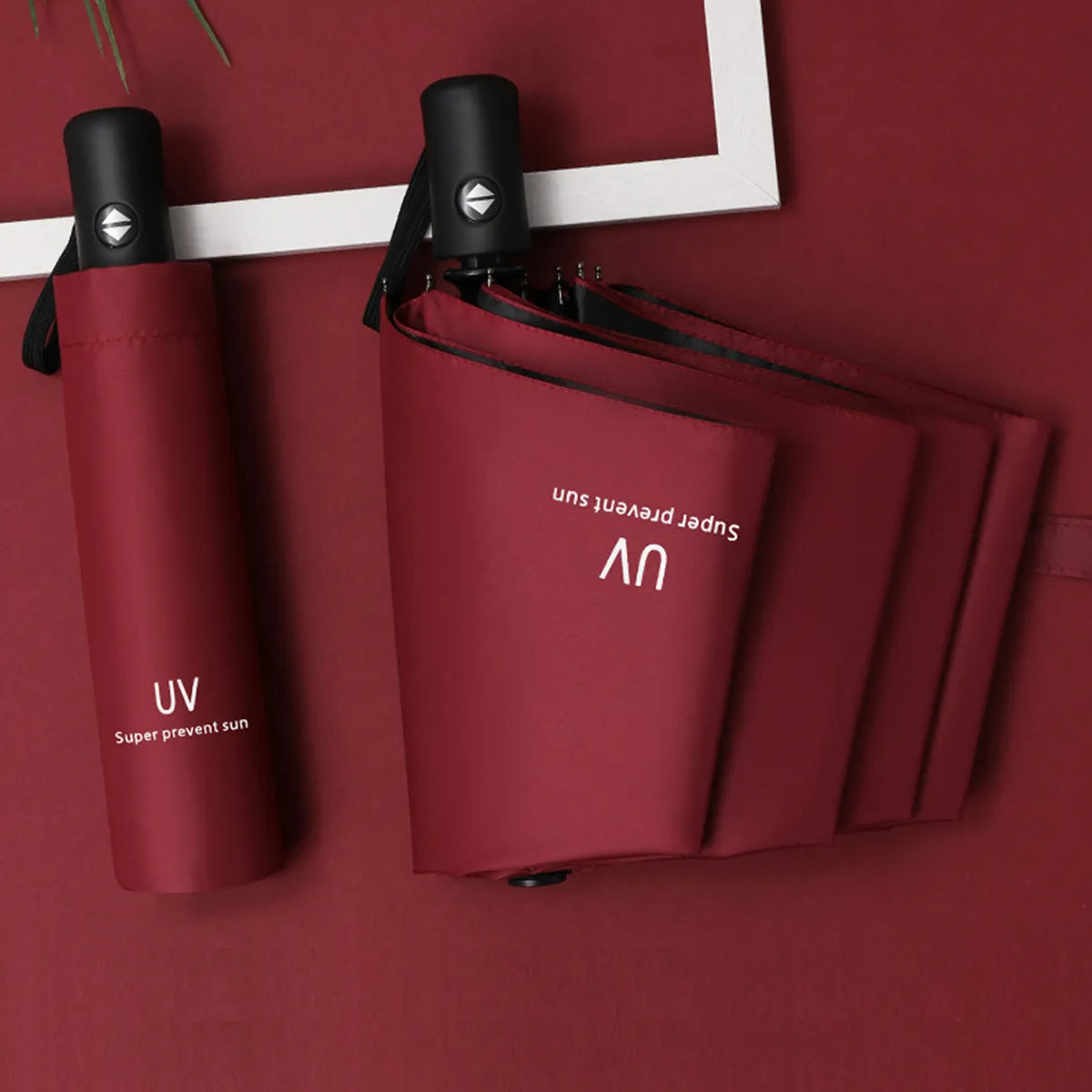 Automatic Folding Waterproof Umbrella with UV Protection for Outdoor and Daily Use