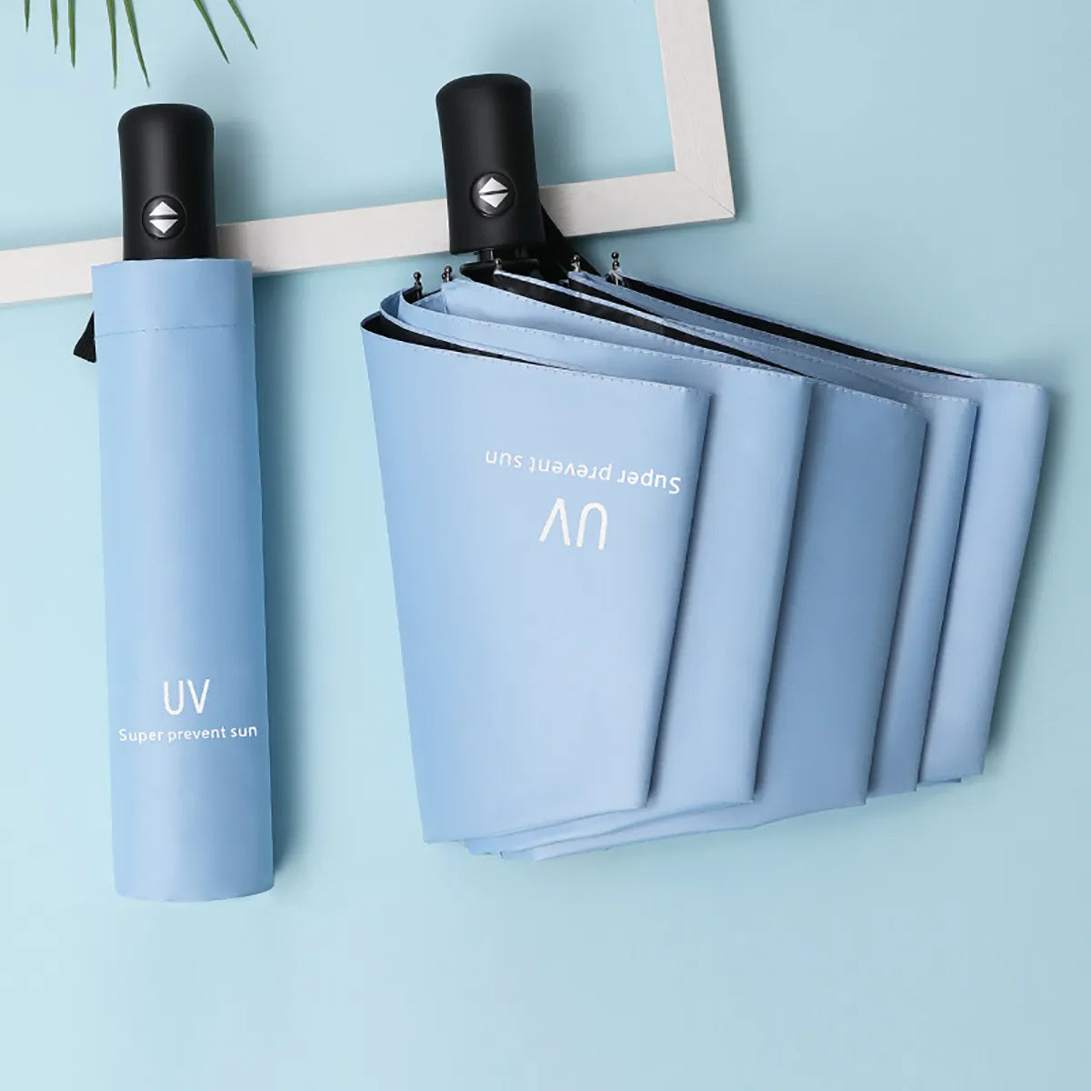 Automatic Folding Waterproof Umbrella with UV Protection for Outdoor and Daily Use