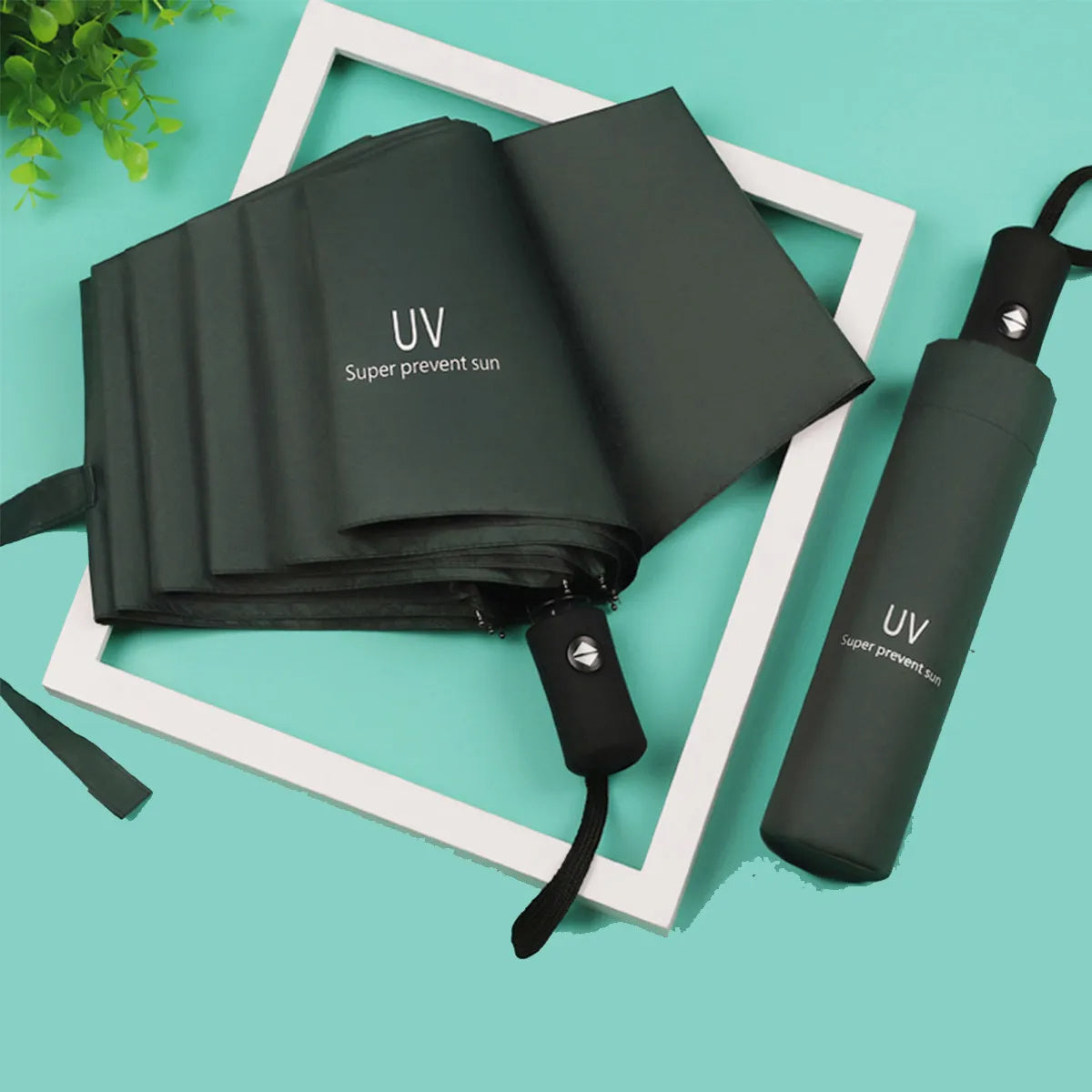 Automatic Folding Waterproof Umbrella with UV Protection for Outdoor and Daily Use