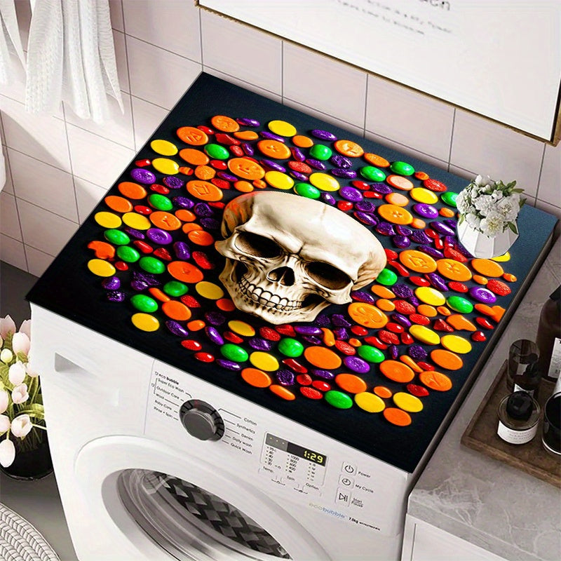 Conjunto de decoración de Halloween con lavadora, cafetera y alfombrilla para secar vajilla, cubierta antideslizante y a prueba de polvo