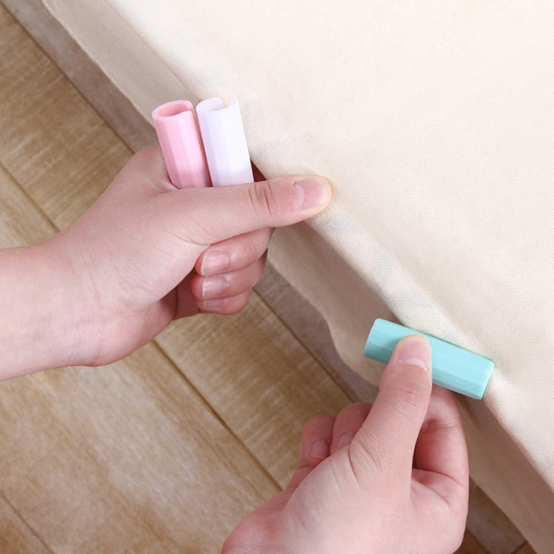 Set of 10 Sturdy Slip-Resistant Bed Sheet Clips for Quilts and Mattresses