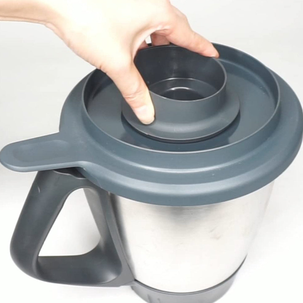 Silicone Lid for Thermomix TM5 TM6 Mixing Bowl and Air Fryer Seal with Large Small Hole