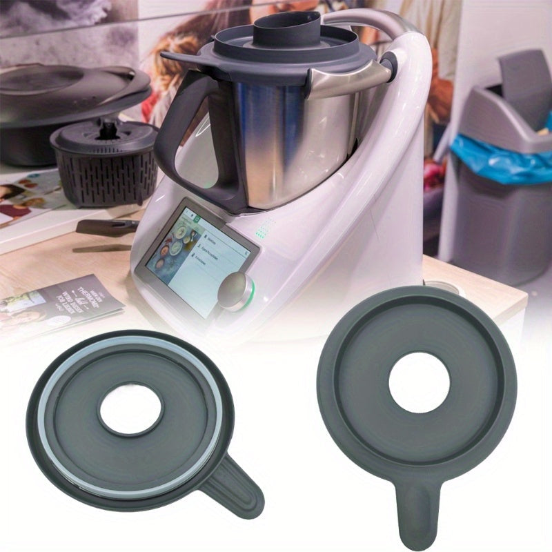 Tapa de silicona para bol de mezcla Thermomix TM5 TM6 y sellado de freidora de aire con orificio grande y pequeño