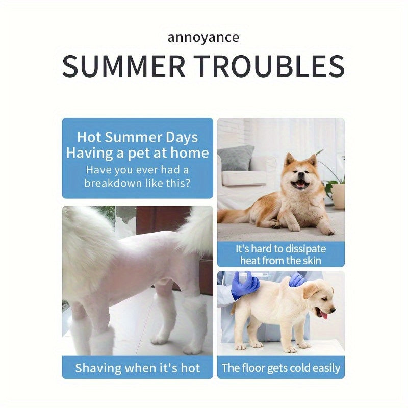 Pet Cooling Mat Waterproof Non-Toxic Gel for Dogs Indoor Outdoor Durable and Easy to Clean