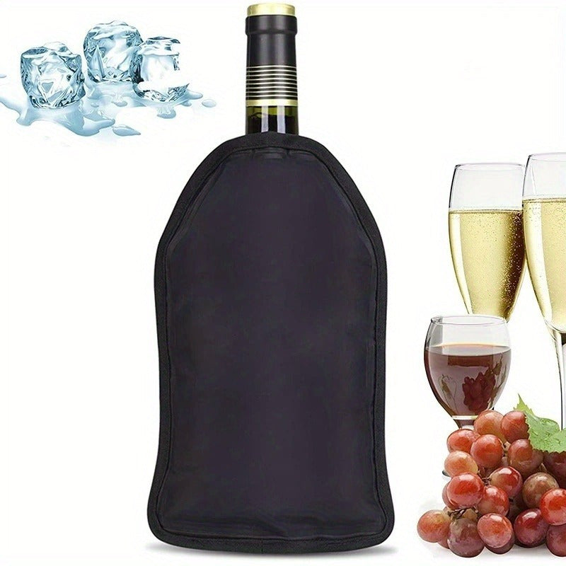 Nylon Wine Cooler Sleeve Portable Ice Bag for 750mL Bottles No Electricity