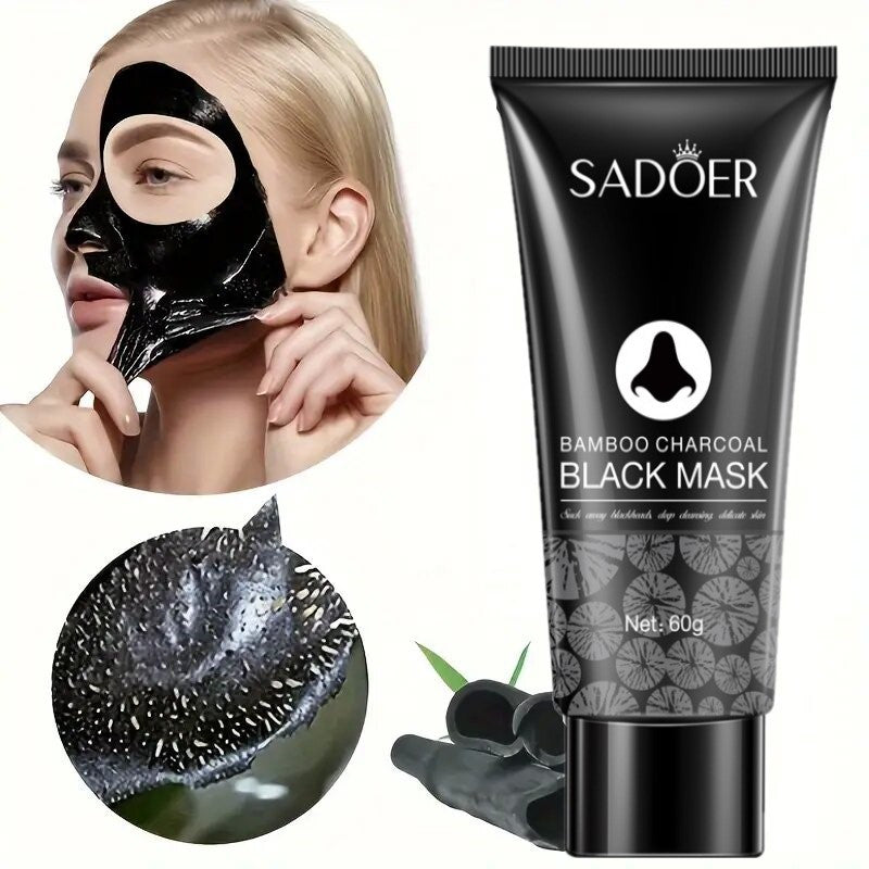 Hypoallergenic Bamboo Charcoal Clay Face Mask for Deep Cleansing and Oil Control for All Skin Types