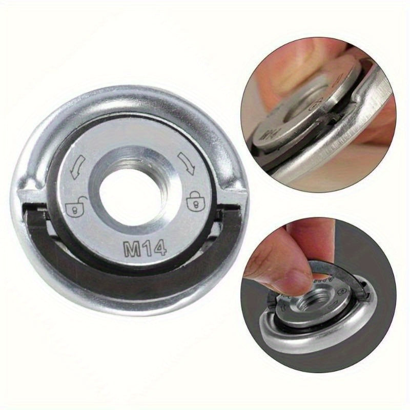 Universal Metal Flange Nut for Angle Grinder M14 Quick Release Clamping