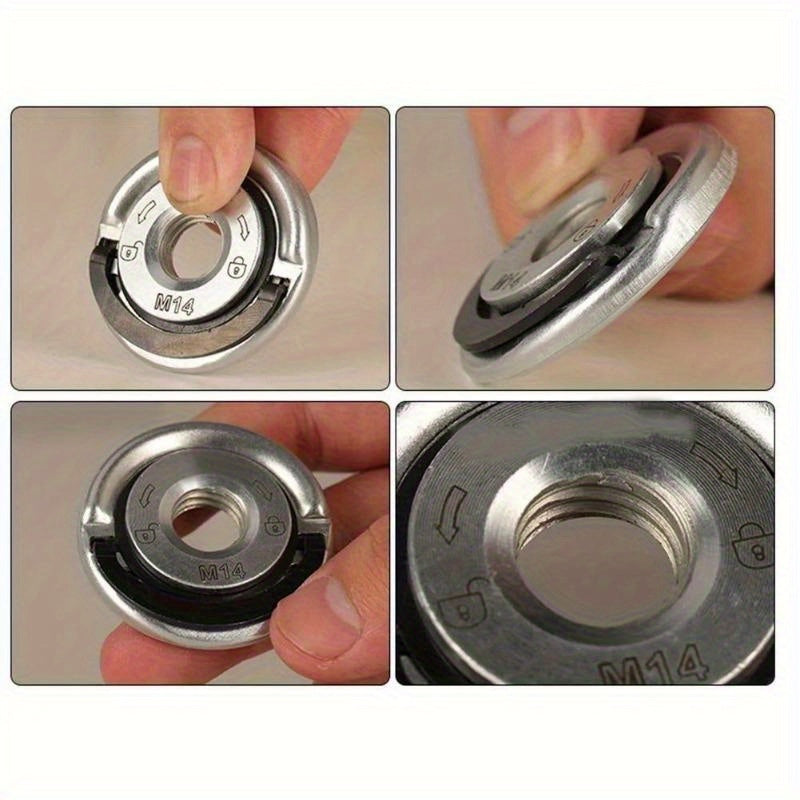Universal Metal Flange Nut for Angle Grinder M14 Quick Release Clamping
