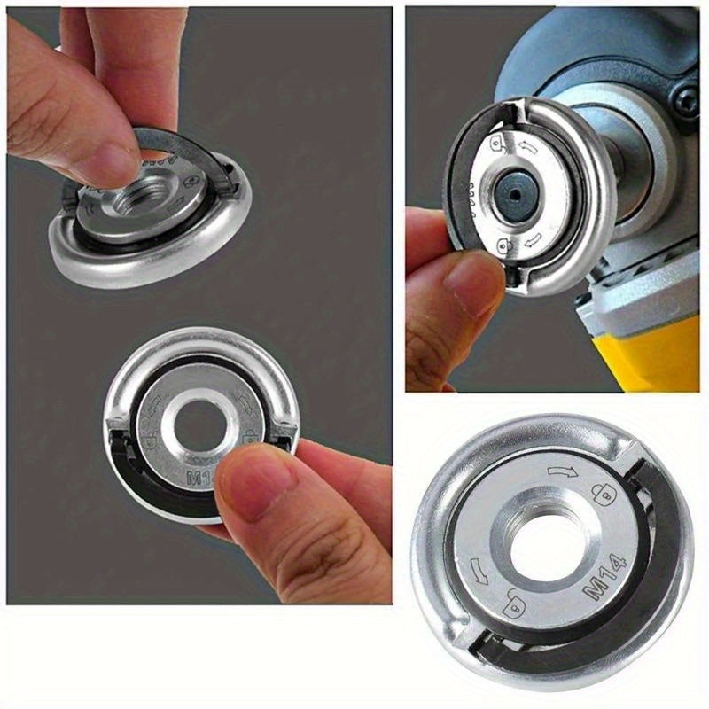 Universal Metal Flange Nut for Angle Grinder M14 Quick Release Clamping
