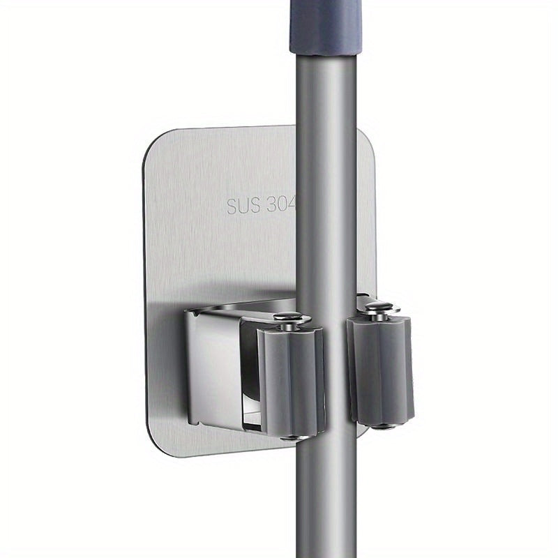 Juego de 3 ganchos de pared de acero inoxidable sin taladro, duraderos y para organización