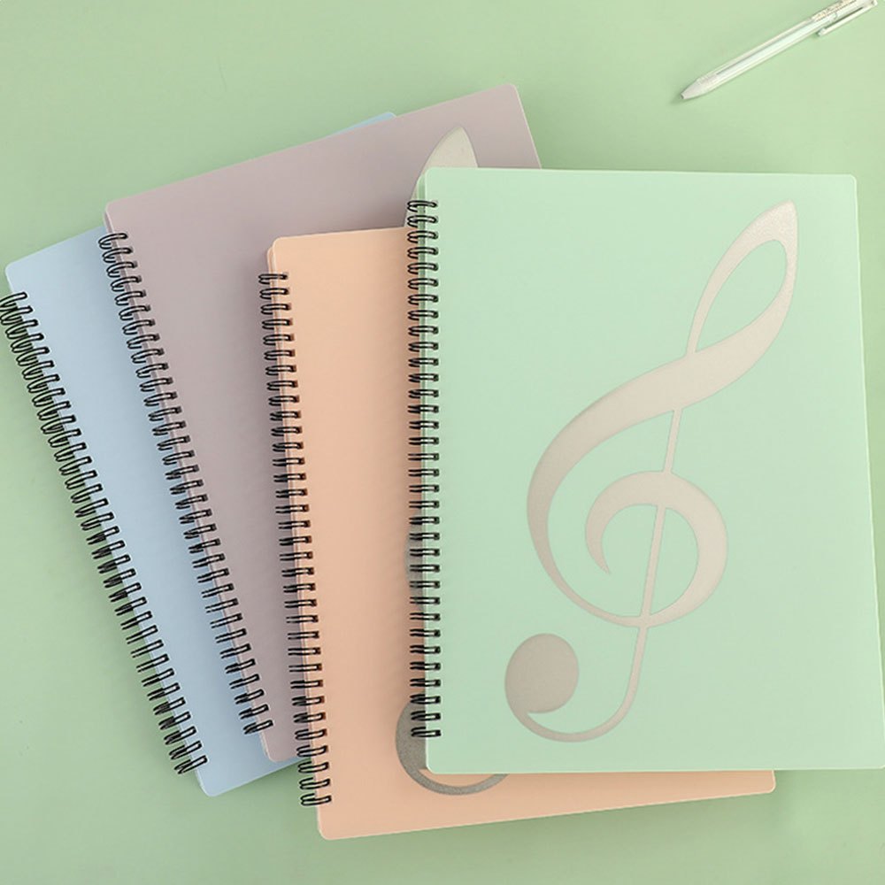 Черная папка для нот A4 из ПП с 40 карманами, расширяемое хоровое и оркестровое хранение