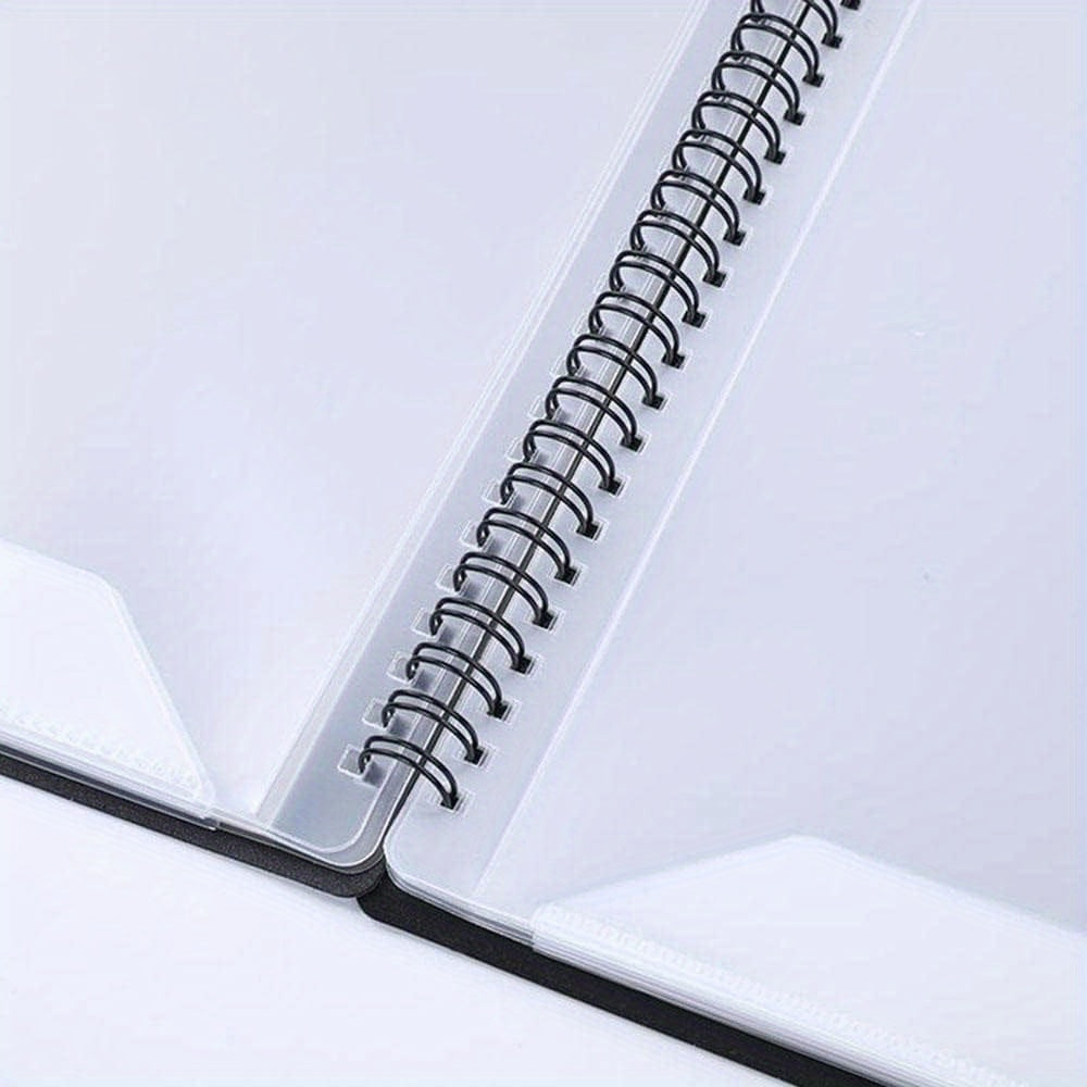 Черная папка для нот A4 из ПП с 40 карманами, расширяемое хоровое и оркестровое хранение