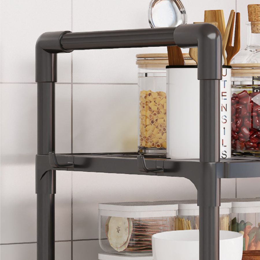 Qulay Oshxona Tashkiliy Rack - Mikrodalga, Pech va Non Mashinasi uchun Mustahkam Saqlash Raf - Yig'ish Kerak emas
