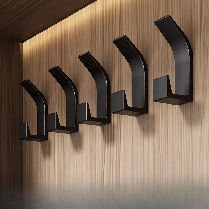 Durable ABS Wall Hooks 5-Piece for Bedroom Kitchen Bathroom