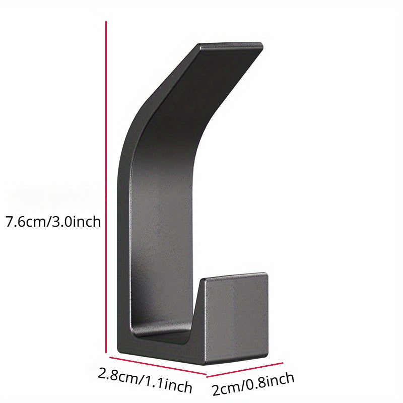 Durable ABS Wall Hooks 5-Piece for Bedroom Kitchen Bathroom