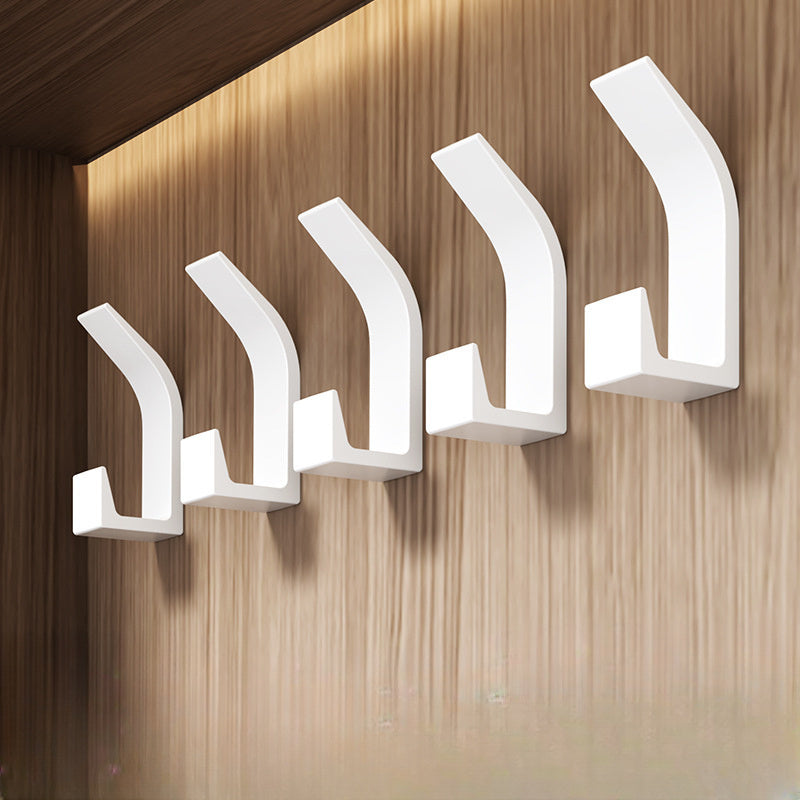 Durable ABS Wall Hooks 5-Piece for Bedroom Kitchen Bathroom