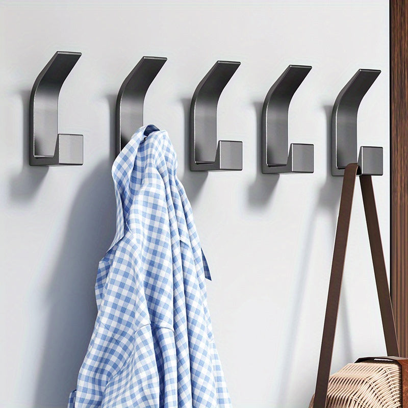 Durable ABS Wall Hooks 5-Piece for Bedroom Kitchen Bathroom