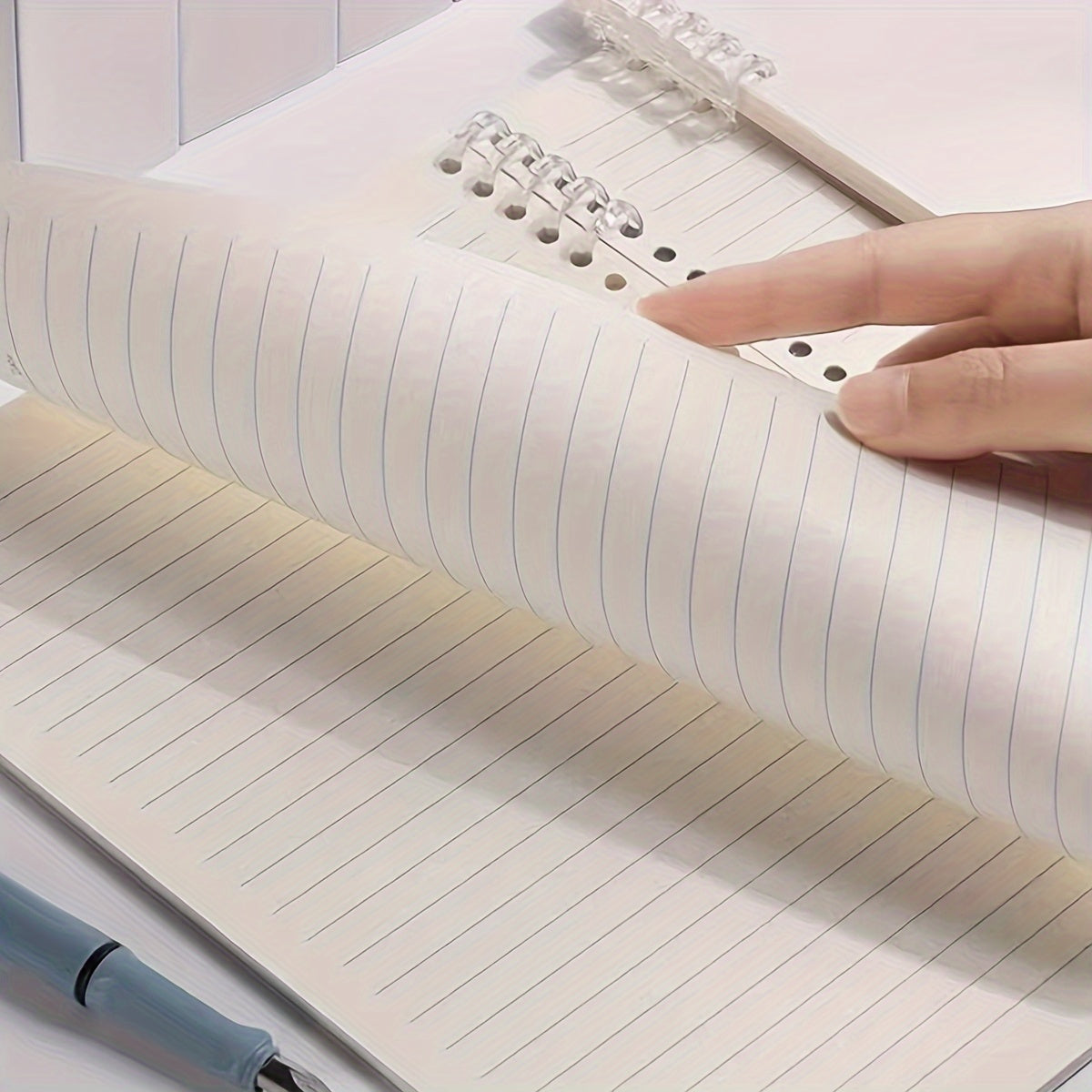 A5 Matte Finish College Ruled Notebook with 60 Detachable Sheets for Students