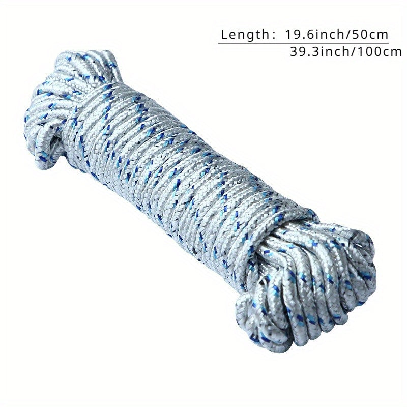 Tashqi kamping uskunalari uchun naylon g'ildirak daraxti tasmalari, 55.34 KG dan past mustahkamlik kuchiga ega bo'lgan 5m/10m o'ralarda mavjud.