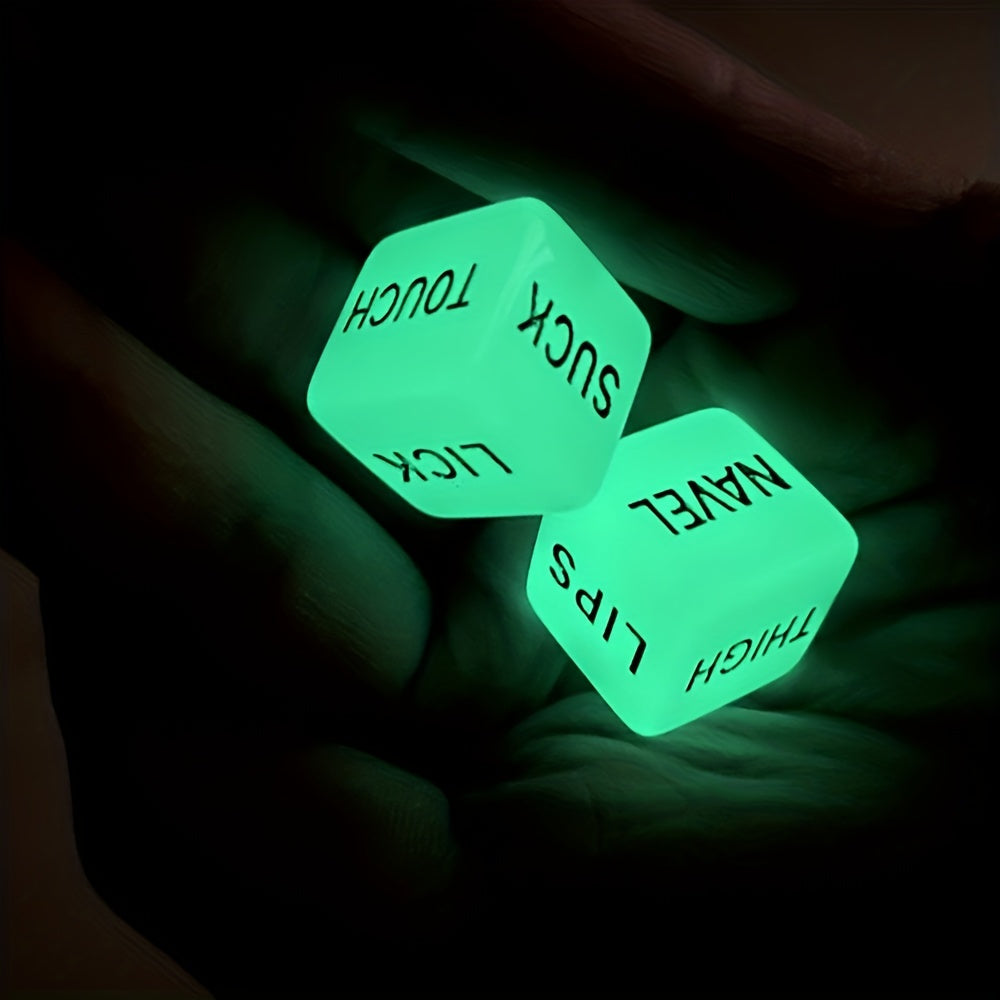 Vibrant Luminous Erotic Game Dice for Couples Wireless Adult Sex Game Accessories