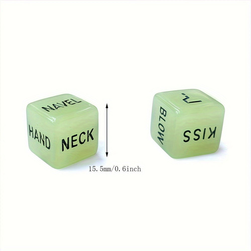 Vibrant Luminous Erotic Game Dice for Couples Wireless Adult Sex Game Accessories