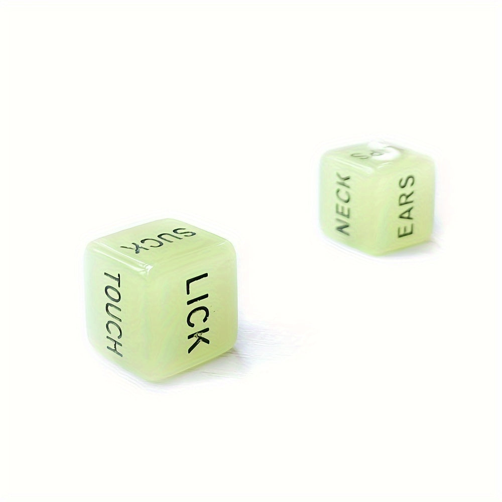Vibrant Luminous Erotic Game Dice for Couples Wireless Adult Sex Game Accessories