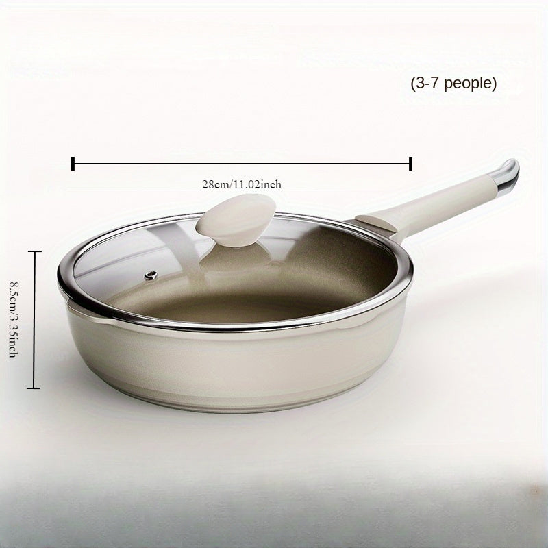 Mustahkam yopishqoq alyuminiy qozon - Steyk, tuxum va boshqa taomlarni tayyorlash uchun ideal - Pechda ishlatilishi mumkin, elektr va gaz plitalari bilan ishlaydi