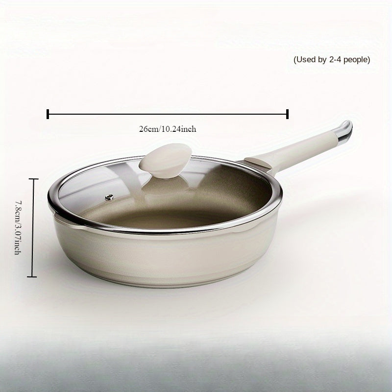 Mustahkam yopishqoq alyuminiy qozon - Steyk, tuxum va boshqa taomlarni tayyorlash uchun ideal - Pechda ishlatilishi mumkin, elektr va gaz plitalari bilan ishlaydi