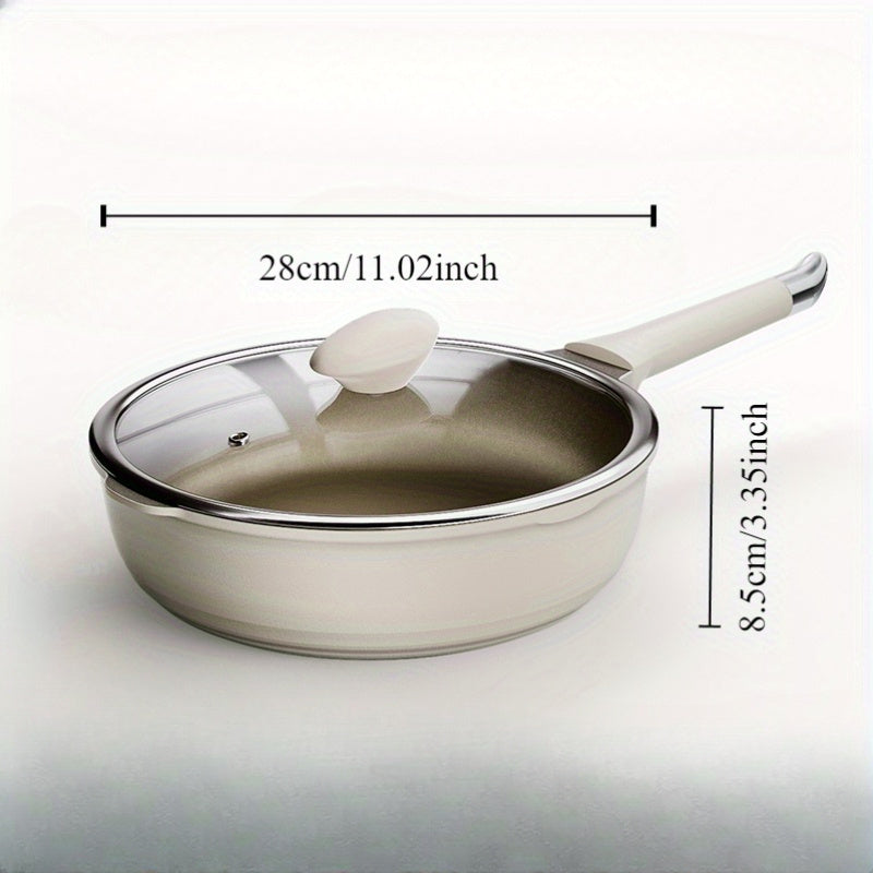 Mustahkam yopishqoq alyuminiy qozon - Steyk, tuxum va boshqa taomlarni tayyorlash uchun ideal - Pechda ishlatilishi mumkin, elektr va gaz plitalari bilan ishlaydi