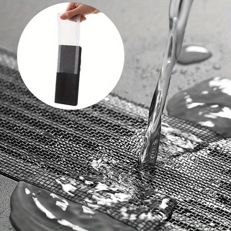 Self-Adhesive Shower Drain Hair Catcher 5m Roll Waterproof Mesh Strainer