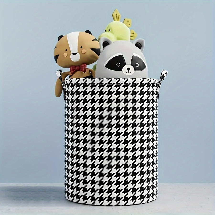 Cesta de lona plegable con asas para ropa y almacenamiento en baño y dormitorio