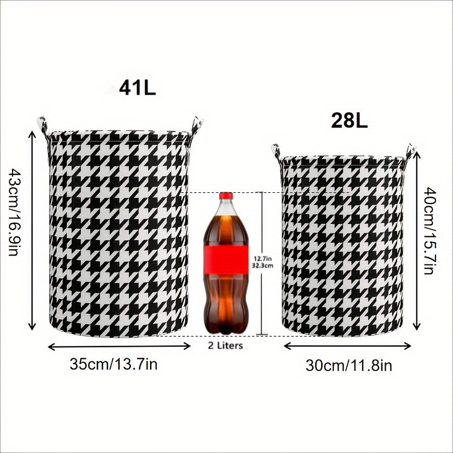 Cesta de lona plegable con asas para ropa y almacenamiento en baño y dormitorio