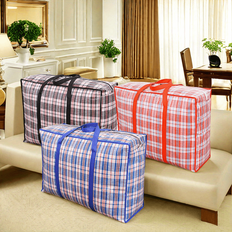 Foldable Storage Bags with Handles Sets of 1-4 for Clothes and Quilts Organizing