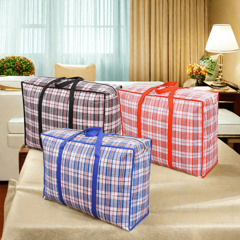 Foldable Storage Bags with Handles Sets of 1-4 for Clothes and Quilts Organizing