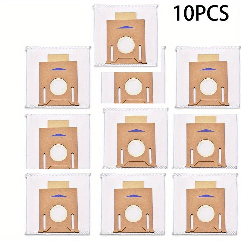 Set of 10 Dust Bags for Robot Vacuums, High-Quality Fabric Floor Attachments