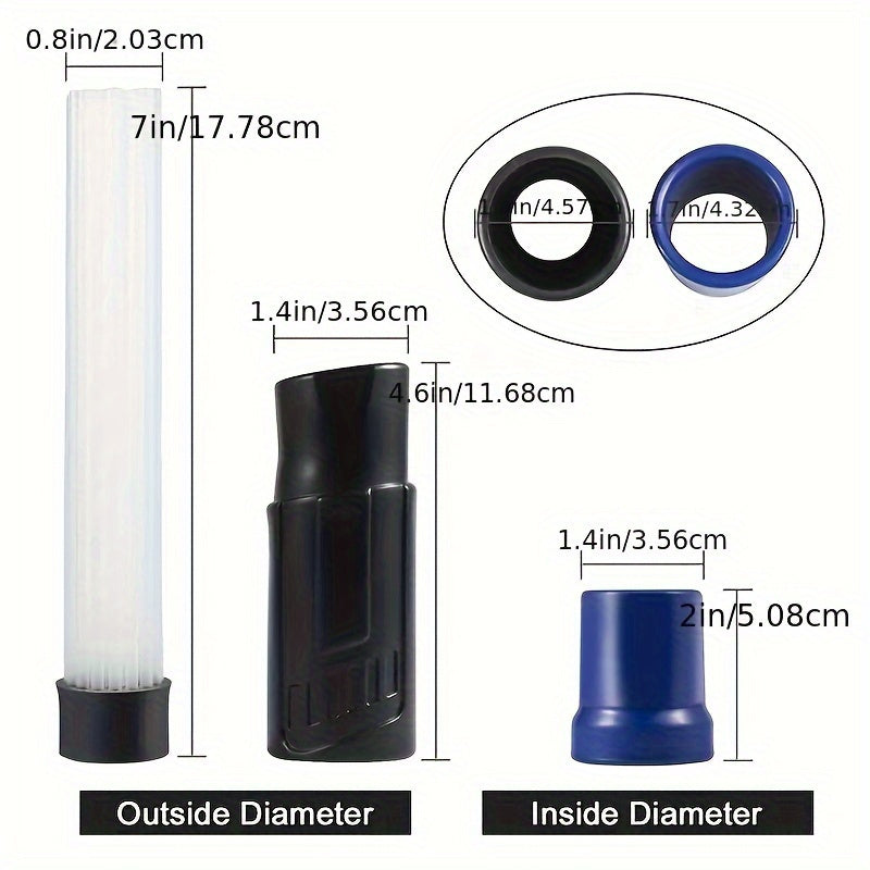 Uy va avtomobilni tozalash uchun moslashuvchan qo'shimchalar bilan kichik qo'l cho'tkasi vakuum tozalagichi