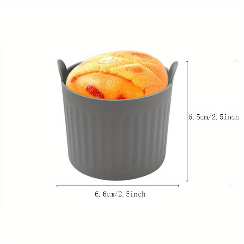 Set of 4 Silicone Egg Molds Non-Stick BPA-Free for Poached Eggs in Microwave or Air Fryer