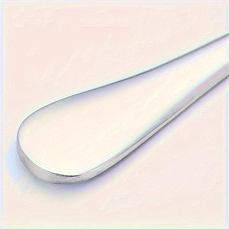 Stainless Steel Long-Handled Spoons Set for Stirring and Serving Kitchen Utensils