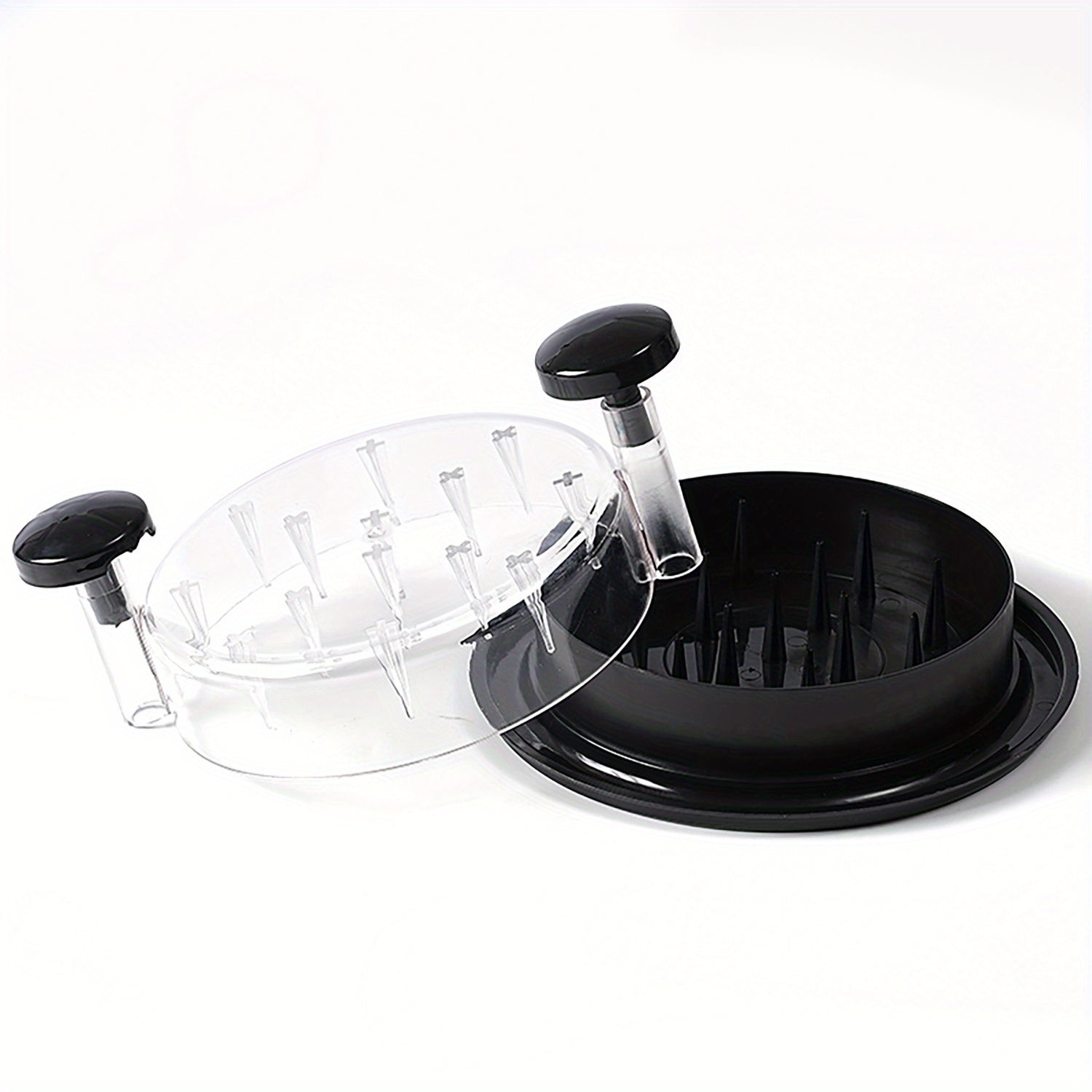 Durable Plastic Chicken Shredder with Transparent Cover and Anti-Slip Base